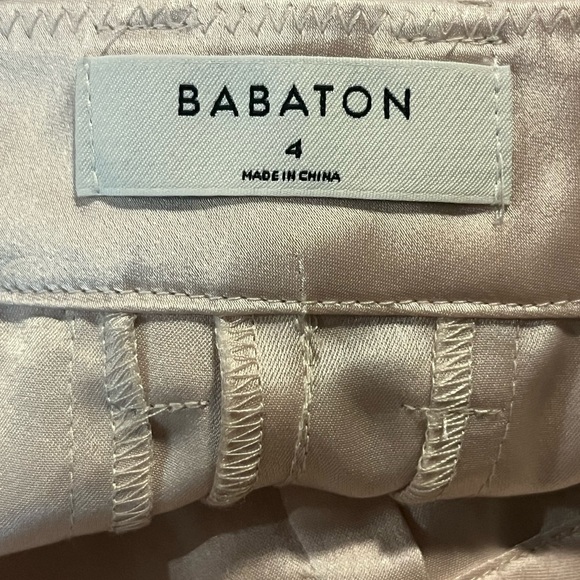 Aritzia Babaton Refined Satin Cargo Pants Denude Size 4 - Picture 15 of 16